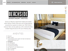 Tablet Screenshot of beachsideapartmenthotel.com